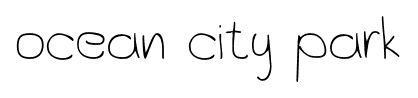 Ocean City Park font